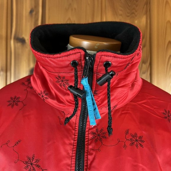 Vintage Polaris Snowmobile Sled Thermo-Loft Insulated Racing Ski Jacket Medium - Picture 3 of 12